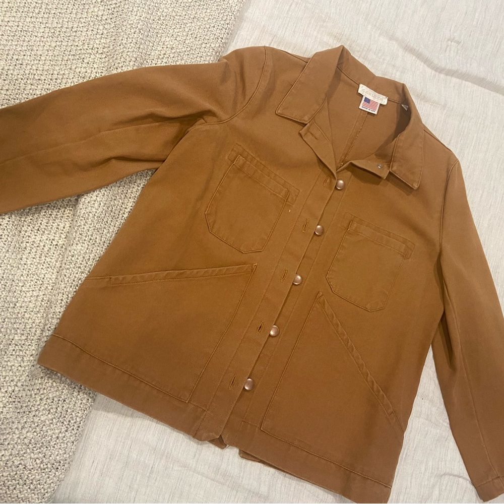 Carleen Triangle Jacket in camel color